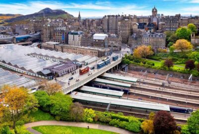 Copy of uk scotland edinburgh waverley aerial